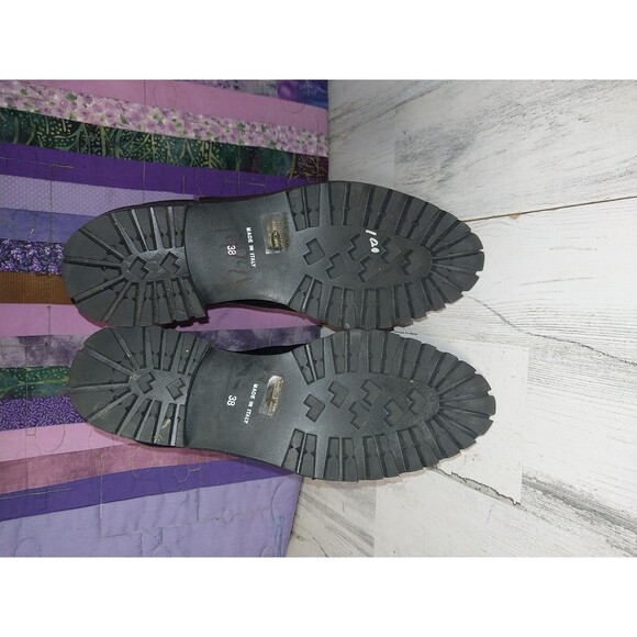 Fabianelli Women's Size 38 Black Leather Ankle Boots Made In Italy - Picture 10 of 11